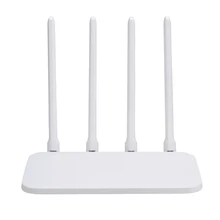 1PC White 4C WiFi Wireless Router Repeater 2.4G/5G Dual Band Support Web Android iOS 200X135X179MM