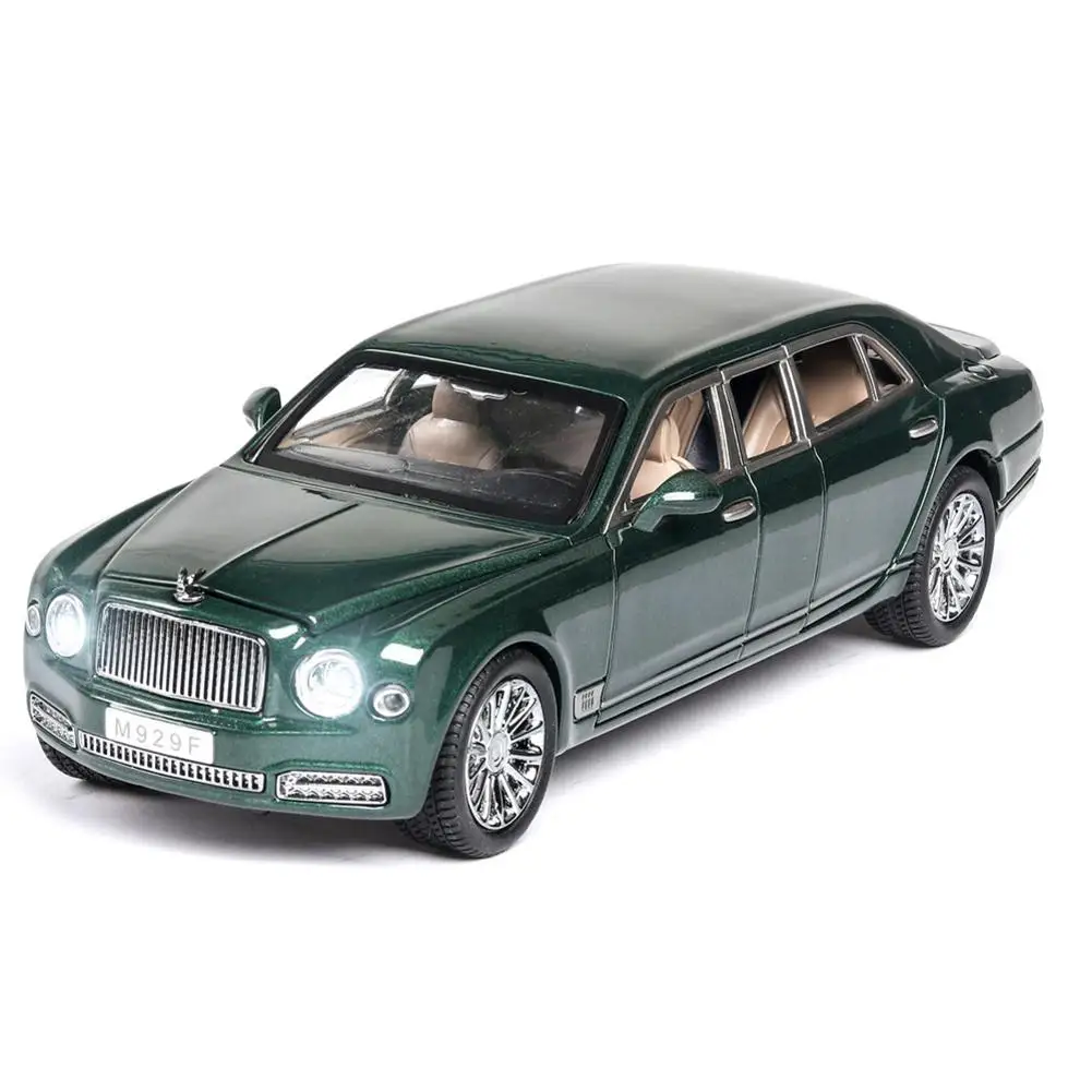 RCtown 124 High Simitation Car for Bentley Mulsanne Extended Edition Alloy Metal Vehicle Model