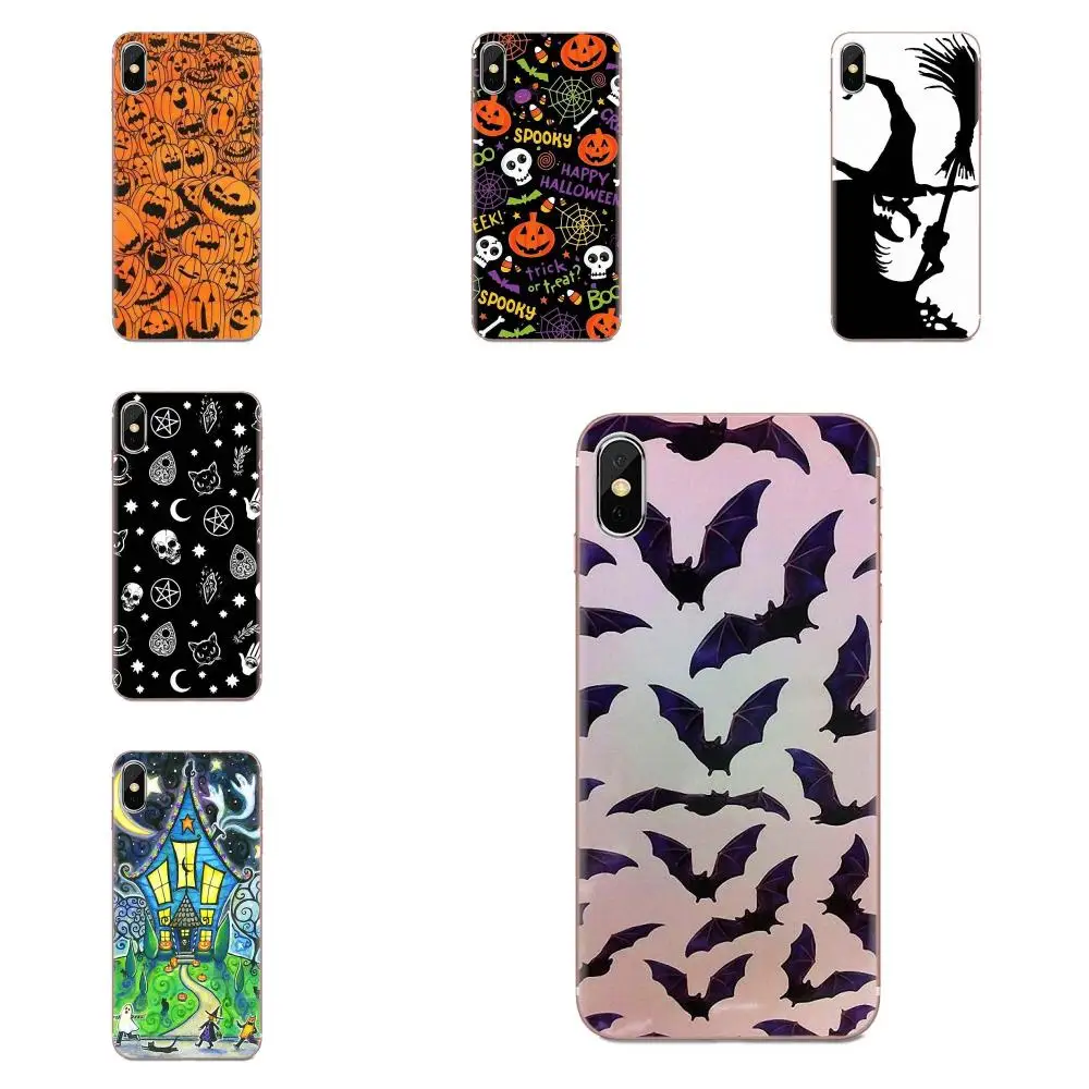 Чехол из ТПУ для Samsung Galaxy A51 A71 A81 A90 5G A91 A01 S11 S11E S20 Plus Ultra с тыквой Хэллоуин летучая