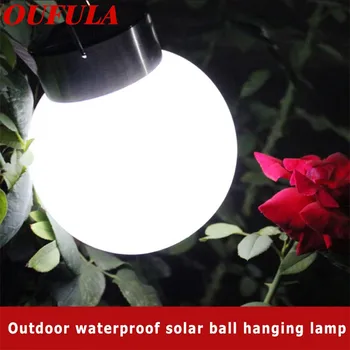 

AOSONG New Solar Landscape Lights Decorate Outdoor Waterproof Spherical Hanging Lights LED Stainless Steel Courtyard