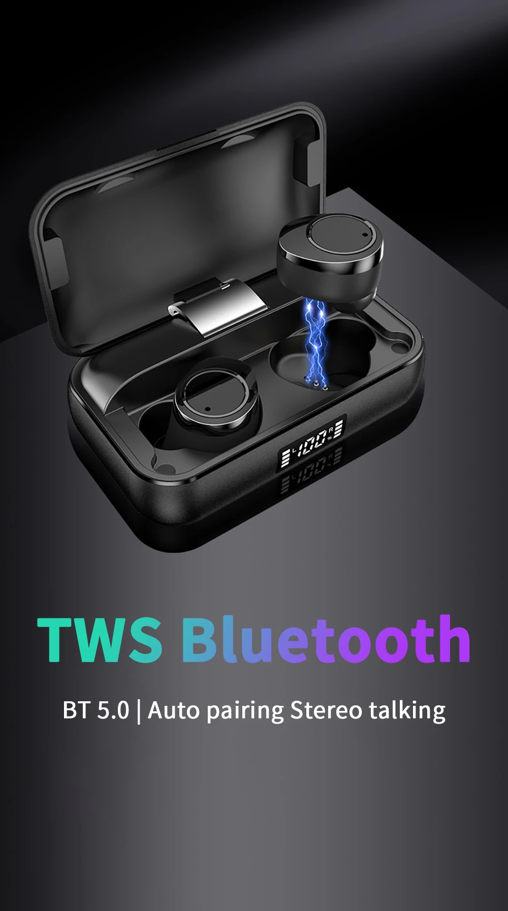 X13 TWS 5,0 Bluetooth наушники с сенсорным управлением 4000 мАч IPX7 Водонепроницаемая стерео гарнитура с шумоподавлением умный внешний аккумулятор