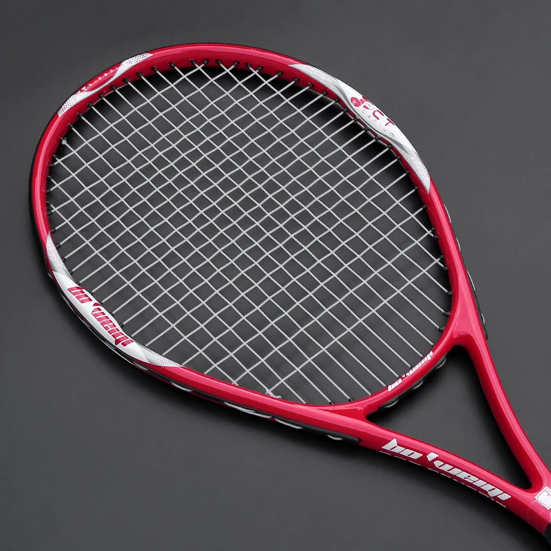 Ultra Light Training Aluminum Alloy Carbon Tennis String Racket Adult Padel Professional Racquet Bag Women Men Coach Recommended