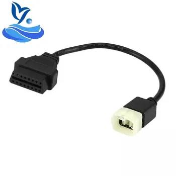 

KTM 6 pin to obd 16 pin adapter cable for TuneECU software to Motorcycle motorbikes ECU 6pin cable