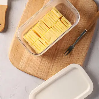 

2 in 1 Butter Dish Butter Slicer Cutter with Sealed Lid Butter Keeper Cheese Container Food Storage Candy Box Kitchen Storage
