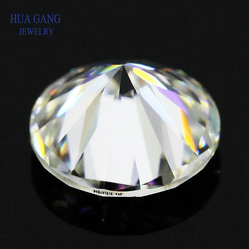 Moissanite 0.5 Carat D Color Round Brilliant 5mm Loose Moissanite Stone VVS1 Excellent Cut Grade Test Positive Lab Diamond