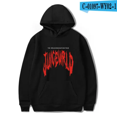 Juice Wrld хип-хоп рэпер толстовки мужские s осень Повседневный пуловер балахон от пота певец Мужская мода мужские толстовки - Цвет: 13