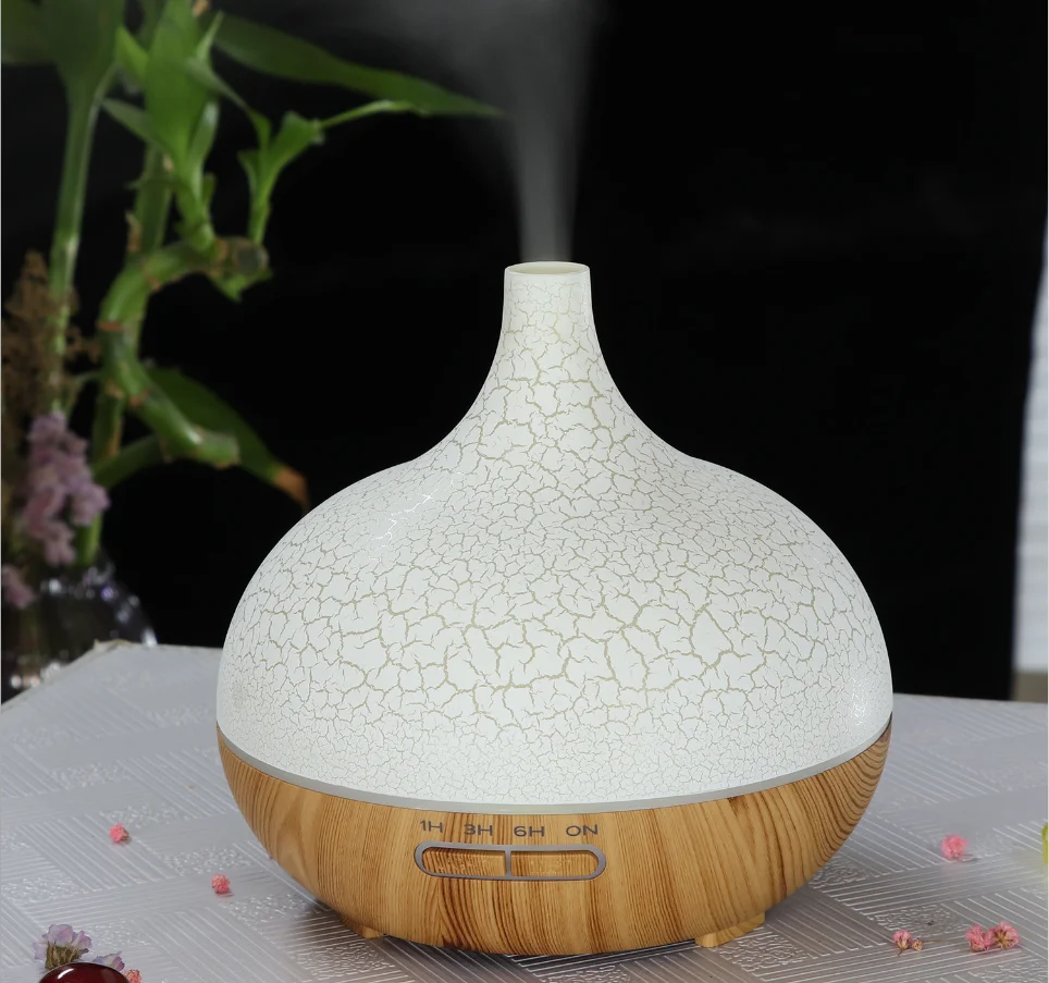Kaufen Ultraschall luftbefeuchter Holz Aromatherapie Elektrische Aroma Ätherisches Öl Luft Diffusor Hause Nebel Maker 400ML kinder Humidificador
