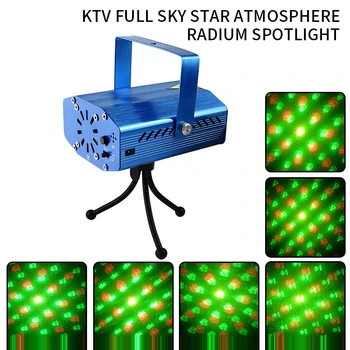 

LED Laser Lights Projector stage light Sound Activated Auto Flashing Led Stage Lights for DJ Party Show with Controller