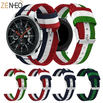 

Nylon stpap 46mm for Gear S3 galaxy watch 42mm for huawei watch GT Strap 22mm watch band Bracelet strap 22mm nylon stripe strap