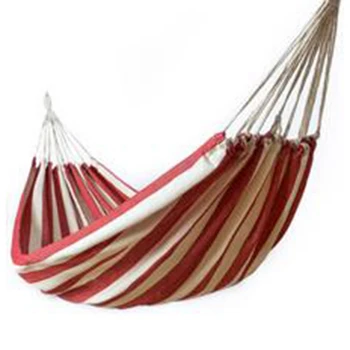 

Thicken Canvas Hammock Swing Outdoor Single Double People Dormitory Camping Hammocks Red