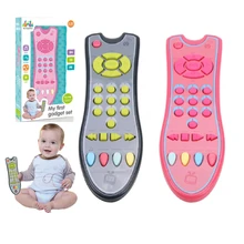 Детские игрушки музыкальный мобильный телефон ТВ пульт дистанционного управления Ранние развивающие игрушки электрические цифры дистанционная обучающая машина, игрушка подарок для детей