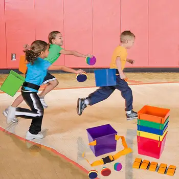 

Kids Throwing and Catching Balls Game Kindergarten Classroom Fun Team Building Activity Games Outdoor Sandbag Chase Sports Toys