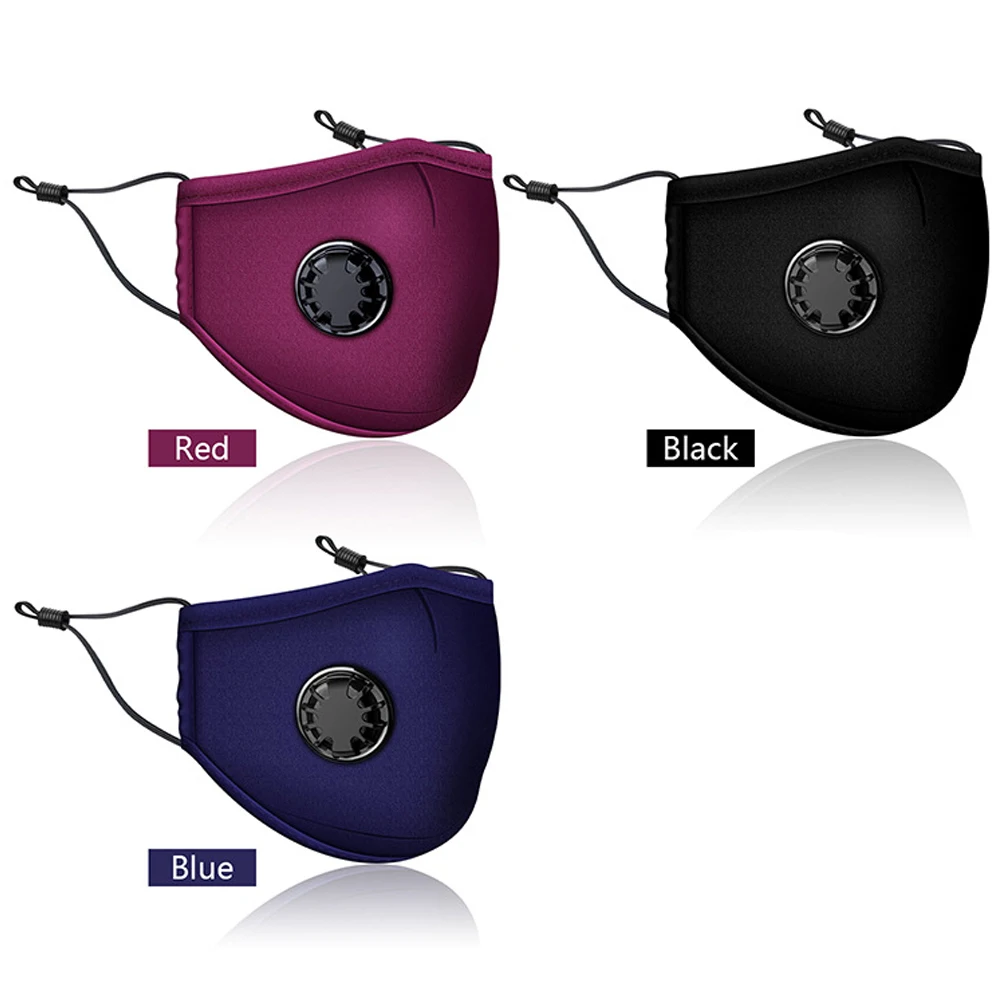 

Anti Pollution PM2.5 Mask Dust Respirator Washable Reusable Masks Cotton Unisex Mouth Masks + 2pcs Carbon Filter Pad Safety Mask