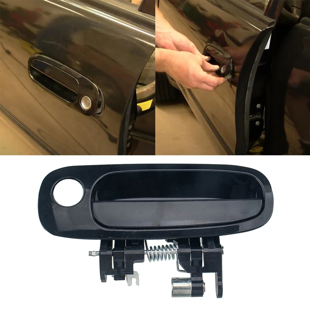 Maniglia Interna Auto Anteriore E Posteriore – Coppia Lato Guida E Passeggero, Colore Nero, Compatibile Con Toyota 4Runner Corolla Tacoma Pickup (1987-2000) E Geo Prizm