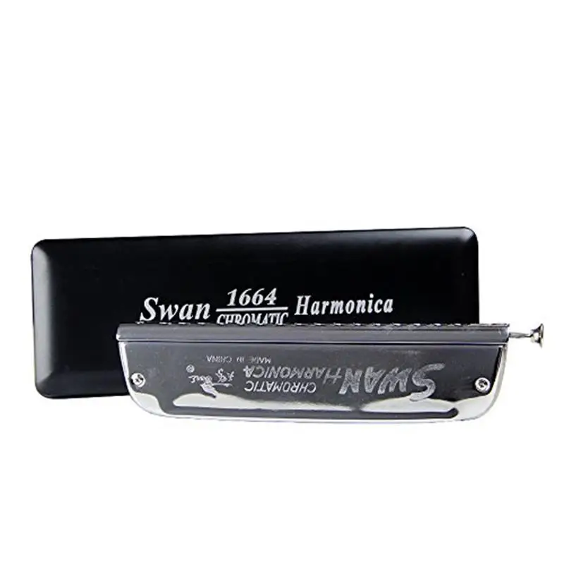 Swan SW1664 16 отверстий 64 тона Хроматическая Губная гармошка высокого класса