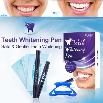 

18Pcs/set Teeth Whitening Pen Desensitize Strip Tooth Wipe Dust-Proof Box 3D Decontamination Bleach Oral Dental Care Gel Pen Set