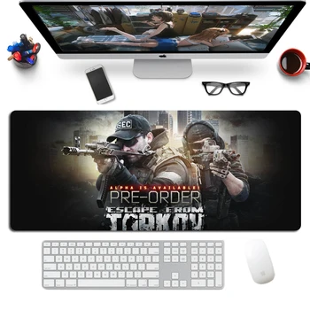 

Fashion Escape From Tarkov Gaming Mousepad Large XL 70x30cm Mouse Pad Gamer Natural Rubber Locking Edge Computer Laptop Desk Mat