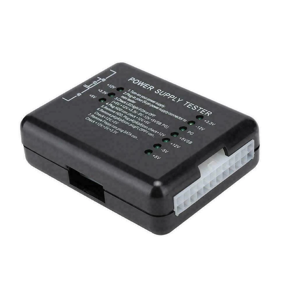 Измеритель SATA Led 12 в 5 В 3 мини точный тестер источника питания HDD PSU ATX 20/24 Pin