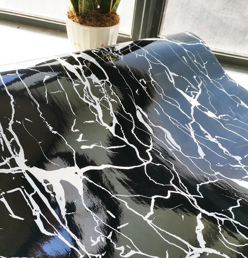 Wall stickers kitchen wallpaper self adhesive wallpaper peel and stick paper Marble Self-adhesive Waterproof Wallpaper Kitchen High Temperature Resistance Oil Proof Cabinet Refurbished Countertop Sticker
