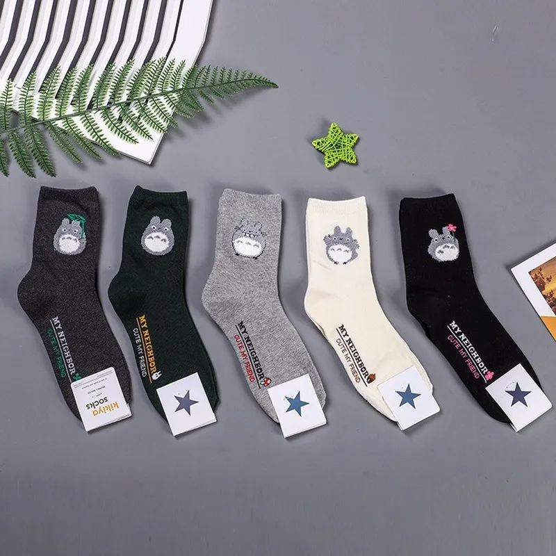 

Anime Tonari no Totoro printed socks autumn women cotton sock Miyazaki Hayao cute funny cartoon fashion casual sporting Korean