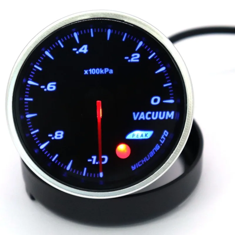 

DC12V Universal 64 color LED Backlight Car Racing vacuum gauge vacuum car Meter Pointer for Car Racing Boat RV Truck Caravan