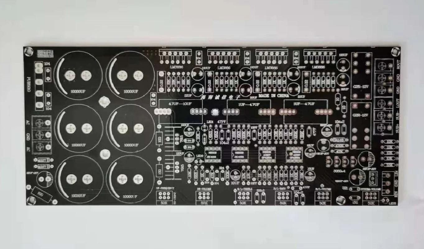 LM3886TF 4 Abreast 2.1 Channel 90W+45W+45W Subwoofer Power Amplifier Circuit PCB Empty Board Dual AC16-28V With Horn Protective |