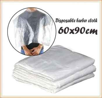 

50PCS Disposable Hairdressing Shawl Perm Dyed Hair Transparent Disposable Scarf Waterproof Membrane Cloth Hair Coloring Apron