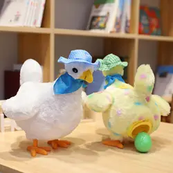 25 см моделирование электрическая кладка игрушка «курица» поет Забавный куриный цвет игрушка-курица креативный подарок плюшевая игрушка