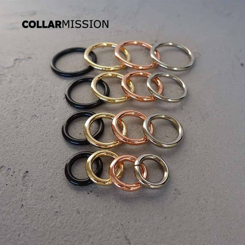 10pcs/pack O rings Metal Non Welded Nickel Plated Collars Round Loops Belt  Buckle Package Accessorie 12mm-38mm - AliExpress