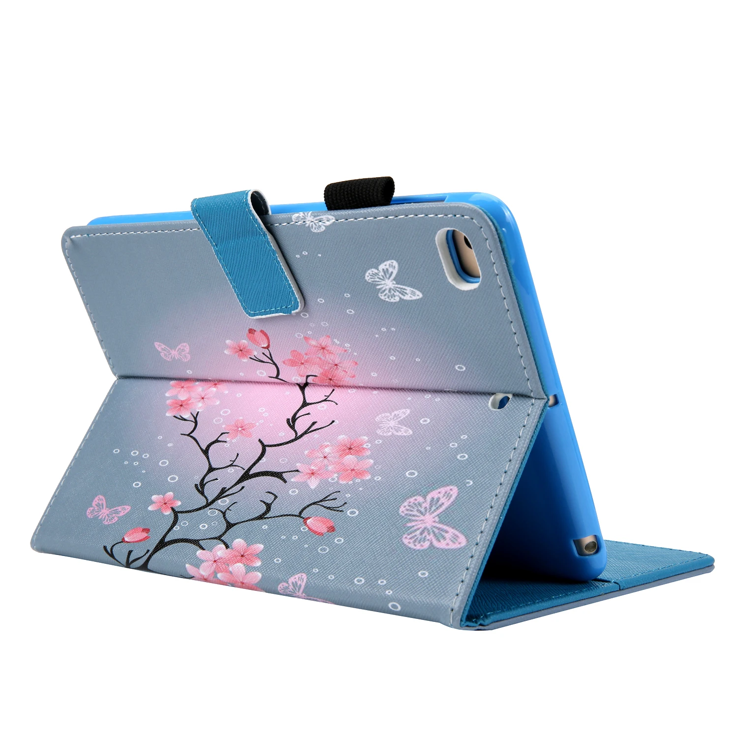 Lovely Kids Cartoon Leather Tablet Case For Ipad Mini 1 2 3 4 7.9" Universal Flip Wallet clip Silicone Back Cover Stand+Pen