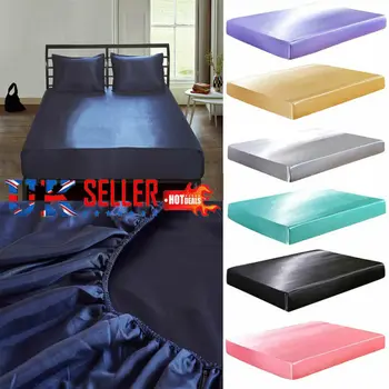 

High Quality Extra Deep Fitted Sheet Waterproof Solid Bed Sheets Mattress Cover Protector Bedspreads Coverlets