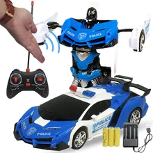 Gebaar Sensing Rc Speelgoed Auto 24Cm Transformatie Robot Elektrische Afstandsbediening Vervorming Sport Cars Speelgoed Voor Kids Kinderen Y155