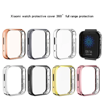 

Watch Case for Xiaomi Mi Watch Case TPU 360 Full Protective Case for Xiaomi Mi Watch Shockproof Watch Protector Cover Shell
