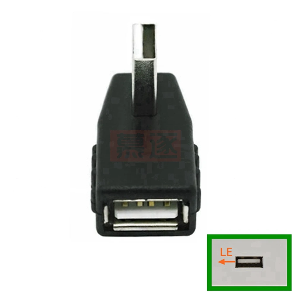 Cablecc Adattatore di prolunga USB 3.0 da maschio a femmina a 20 pin con angolo verso il basso di 90 gradi per scheda madre (angolato verso l'alto