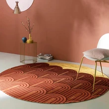 В скандинавском стиле INS популярный темно-красный цвет с металлическим плетеным ковриком для гостиной, постельный современный декоративный прикроватный ковер. Вилла ковер