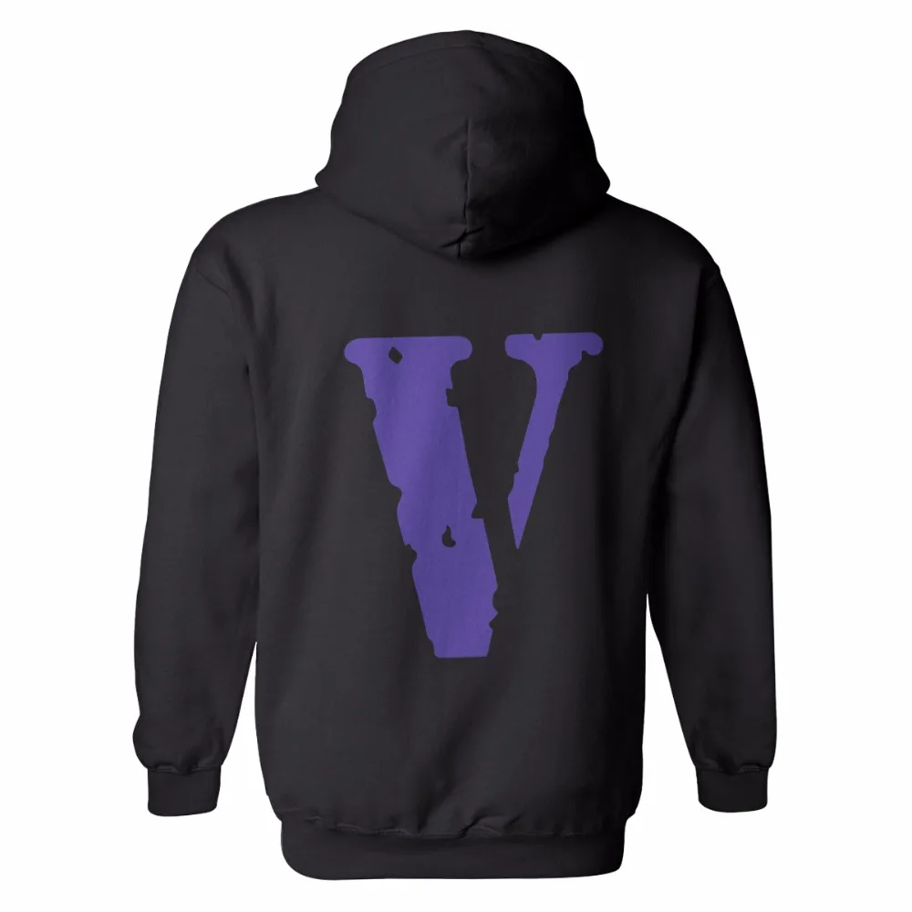 VLONE тренд мужская кофта с капюшоном толстовка с большим v-образным принтом хлопок хип-хоп летние толстовки Топы