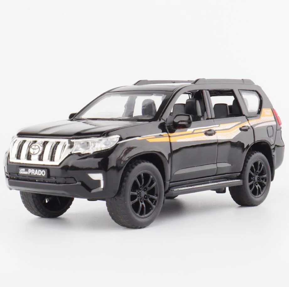 1:32 Новая модель автомобиля TOYOTA LAND CRUISER PRADO из сплава металла игрушки с
