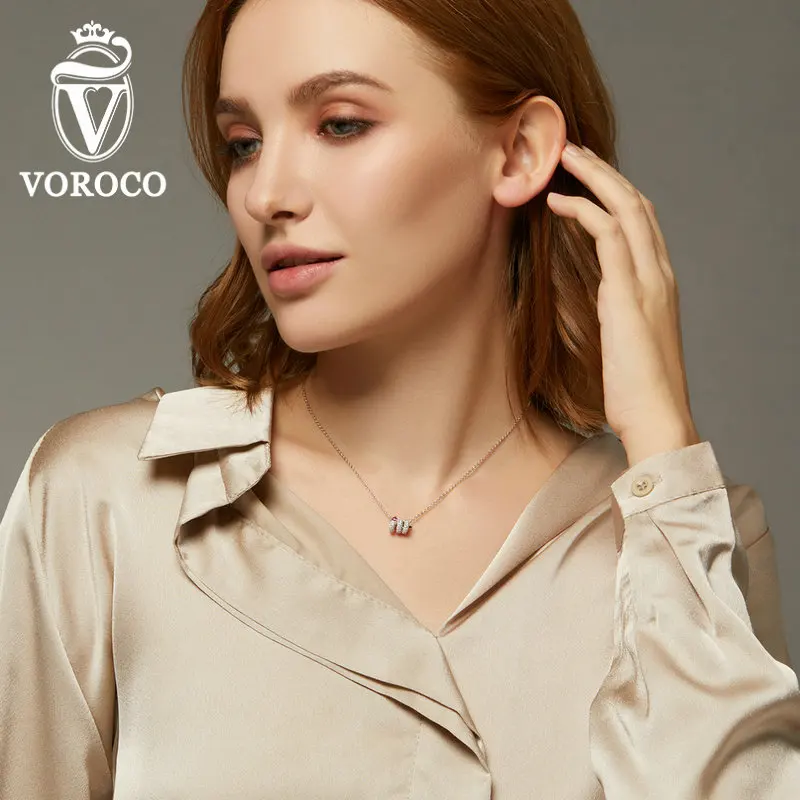VOROCO BNN150, настоящее 925 пробы, серебряное ожерелье с подвеской, змеиное сердце, короткая цепочка, ожерелье, подарок для женщин, модное ювелирное изделие