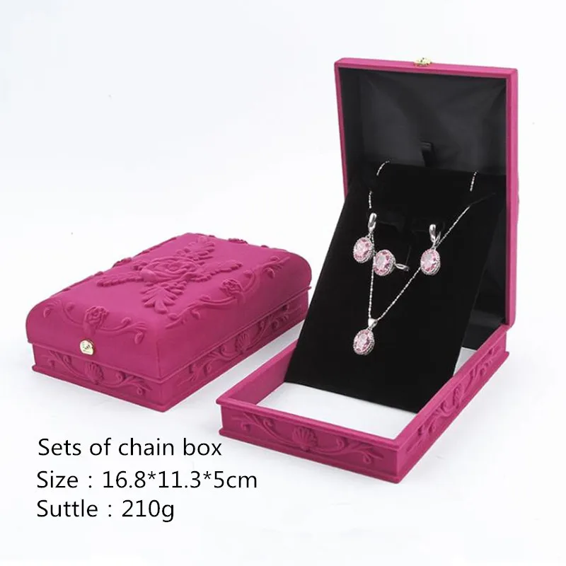 jewelry set velvet necklace presentation box