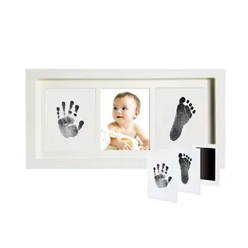 

Baby Handprint Kit & Footprint Photo Frame for Newborn Girls and Boys Unique Baby Shower Gifts Set Memorable Keepsake Nurse Care