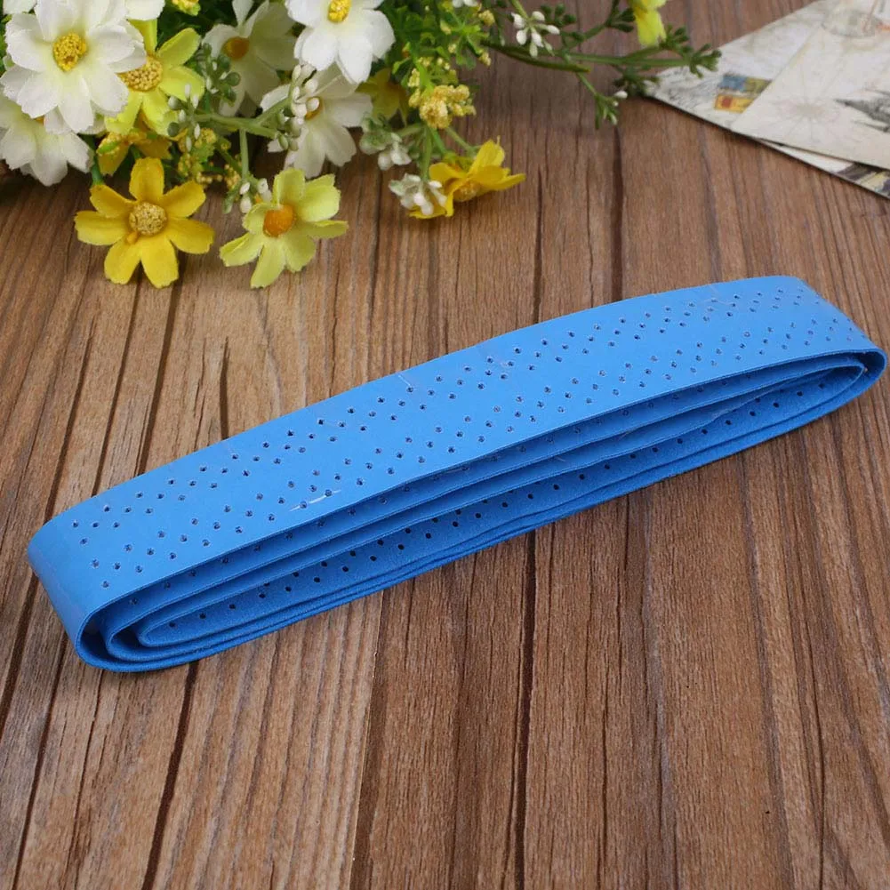 Blue Пот Sweatband Band ракетка для бадминтона пот ленты овергрипы теннисные противоскользящие ракетки летучая мышь Bangage wrap - Цвет: Blue