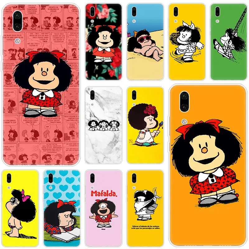 Популярный Мягкий силиконовый чехол Mafalda для телефона Huawei P30 P20 Pro P10 P9 P8 Lite 2017 P Smart Z