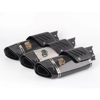 

Universal Modified Motorcycle Exhaust Escape Fit For Most Motorcycle Scooter ATV with Protector Cover for Akrapov exhaust