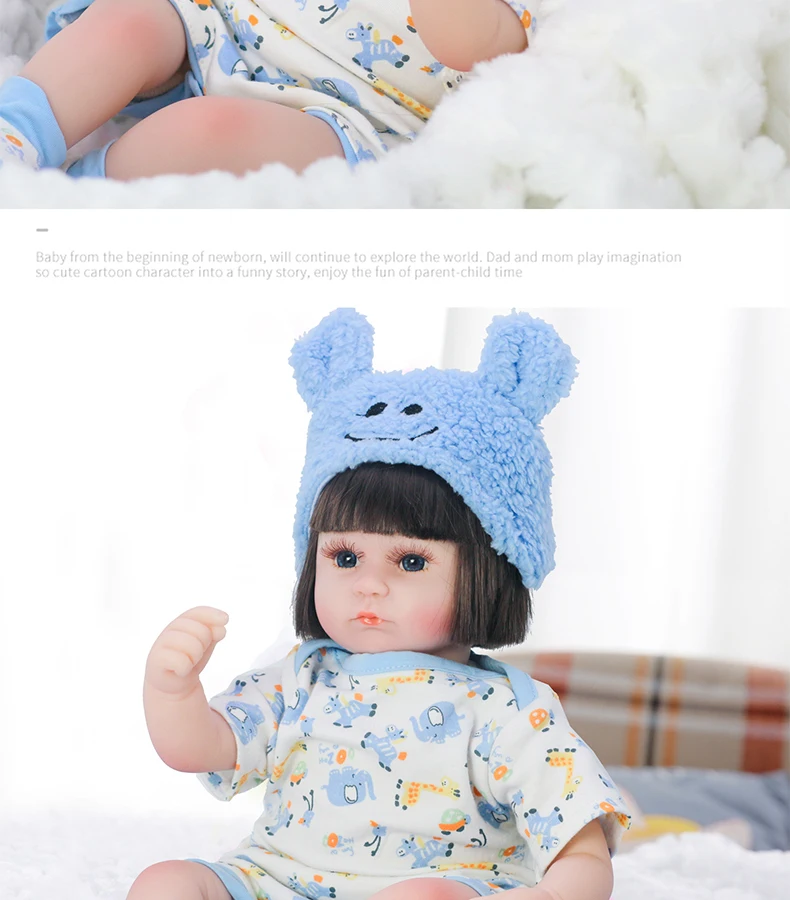 17 дюймов 43 см Высокое качество reborn baby doll игрушка мягкий силиконовый восхитительный реалистичный ребенок день рождения и Рождественский подарок