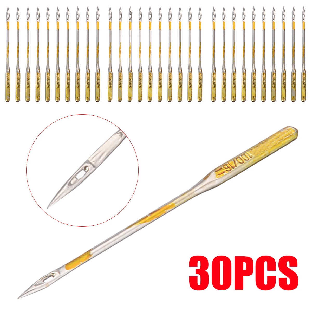 30pcs 3 sizes 14/16/18 Universal Needle Domestic Sewing Machine Needles Household Stitching Accessories For Singer Janome |