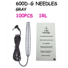 Новые иглы для татуировки перманентные иглы для макияжа 1RL серое стерилизованное одноразовое 100 шт поворотные иглы для тату-машинки Прямая поставка
