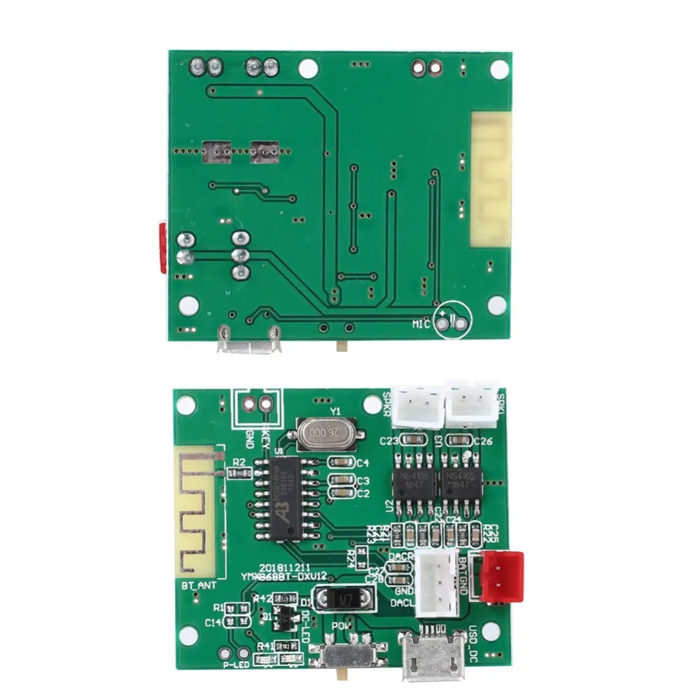 DC3.7-5V цифровой усилитель доска домашний аудио усилитель колонки Bluetooth 5,0 5 Вт+ 5 Вт HIFI Блок питания аудио усилитель доска