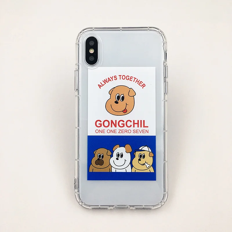 Милые чехлы с собачкой из мультфильма для iPhone 6S 11 Pro Max, мягкий чехол из ТПУ для iPhone 11 7 8 plus, прозрачный силиконовый чехол с мультяшным рисунком для телефона X XR Xs Max - Цвет: 2