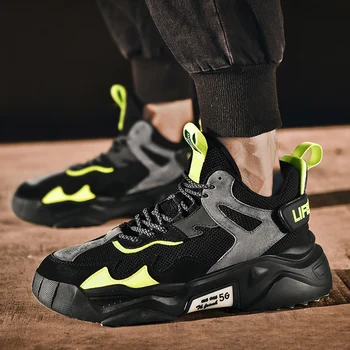 

2020 New Designer Sneakers Genuine Leather Men Running Shoes Outdoor Sport Gym Shoes Comfortable Walking Run Zapatillas