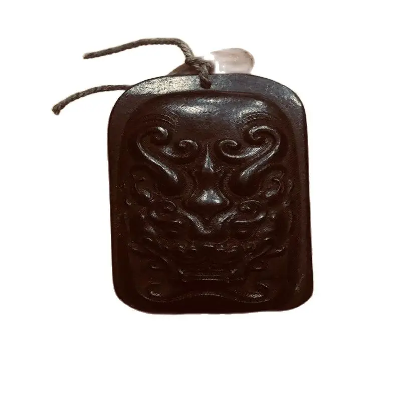 

Jade jewelry, iron meteorite animal head pendant, can absorb magnet liangzhu cultural relics